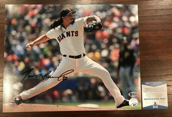 Dereck Rodriguez Autographed 11x14 Photo San Francisco Giants Witness Beckett #2 - 757 Sports Collectibles