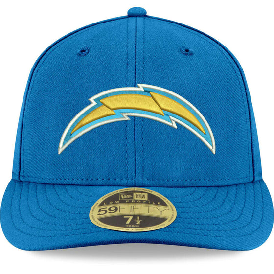 Los Angeles Chargers NFL Low Profile Authentic New Era 59FIFTY Fitted Hat-Blue - 757 Sports Collectibles