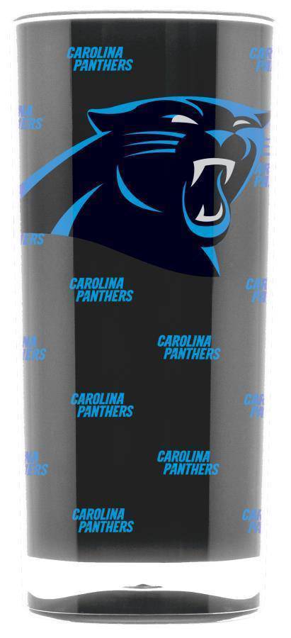 NFL Carolina Panthers 16oz Square Insulated Acrylic Tumbler - 757 Sports Collectibles