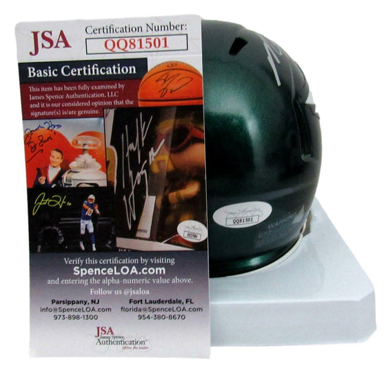 Michael Vick Signed Autographed Philadelphia Eagles Speed Mini Football Helmet JSA COA - 757 Sports Collectibles