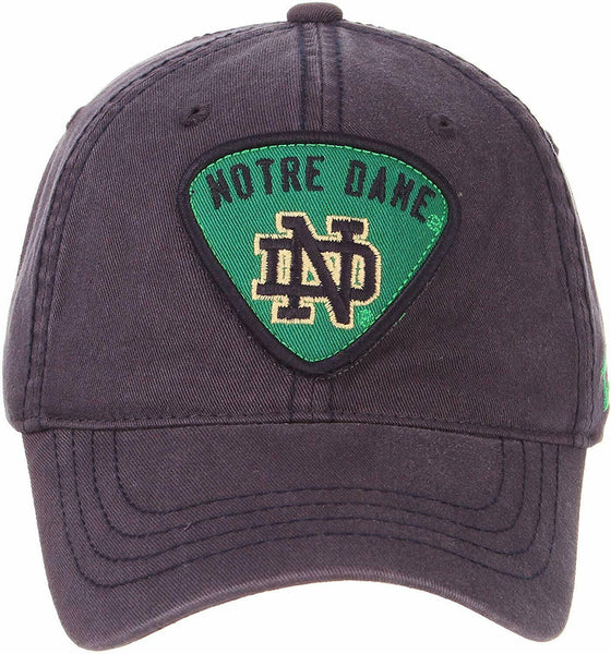 Notre Dame Fighting Irish Hat Cap Washed Blue Cotton Adjustable Strap NWT - 757 Sports Collectibles