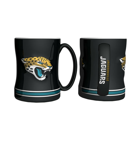 Boelter Brands NFL 14oz Ceramic Relief Sculpted Mug(1) PICK YOUR TEAM (Jacksonville Jaguars)