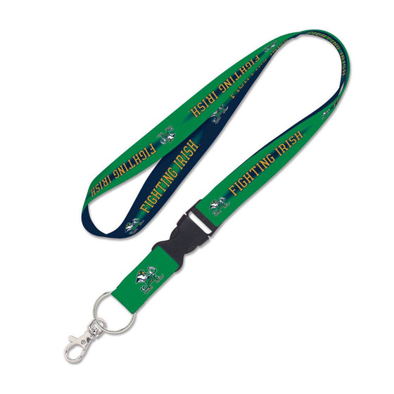 Notre Dame Fighting Irish Lanyard with Detachable Buckle - Leprechaun - 757 Sports Collectibles