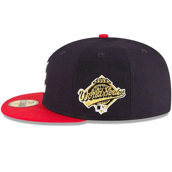 Atlanta Braves 1995 World Series Wool Side Patch 59FIFTY Fitted Hat - Navy - 757 Sports Collectibles