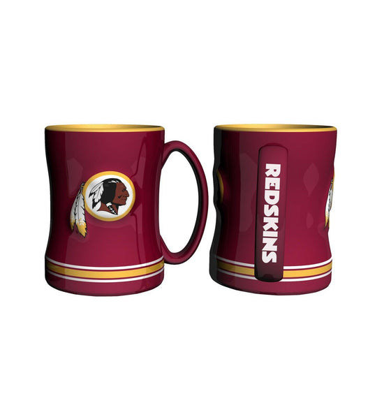Boelter Brands NFL 14oz Ceramic Relief Sculpted Mug(1) PICK YOUR TEAM (Washington Redskins)
