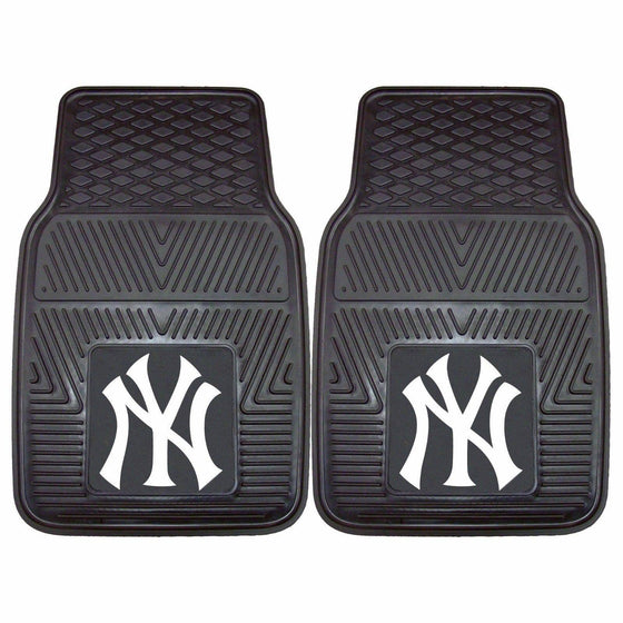 MLB New York Yankees Heavy Duty Vinyl Front Seat Car Mats - 757 Sports Collectibles