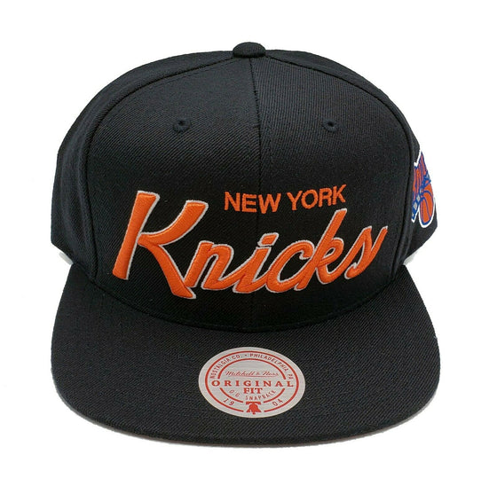 Mitchell & Ness New York Knicks Foundation Script Adjustable Snapback Cap - 757 Sports Collectibles