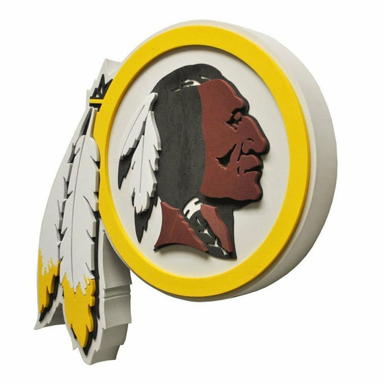 NFL Washington Redskins 3D Fan Foam Logo Holding / Wall Sign 15.4″ x 16.7″