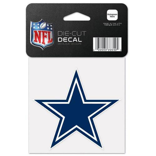 Dallas Cowboys Perfect Cut 4x4 Diecut Decal - 757 Sports Collectibles