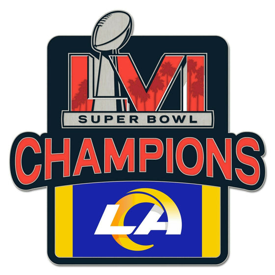 Super Bowl 56 LVI Champions Los Angeles Rams Trophy Lapel Pin - 757 Sports Collectibles