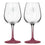 Boelter Brands 12oz Color Stem Wine Glass - PICK YOUR TEAM - FREE SHIP (Washington Redskins)