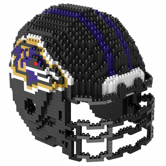 NFL BRXLZ Team Helmet 3-D Construction Block Set, PICK YOUR TEAM, Free Ship! (Baltimore Ravens)