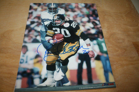 PITTSBURGH STEELERS ROCKY BLEIER SIGNED 8X10 PHOTO 4X SB CHAMPS POSE 4