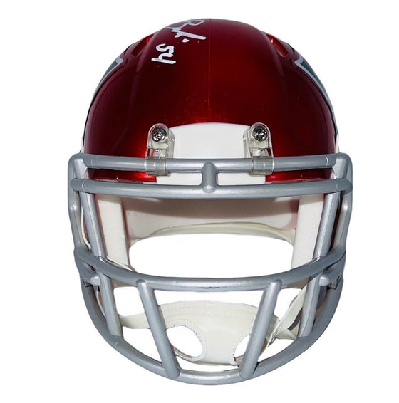 Tedy Bruschi Signed Autograph New England Patriots Flash Mini Helmet JSA COA - 757 Sports Collectibles