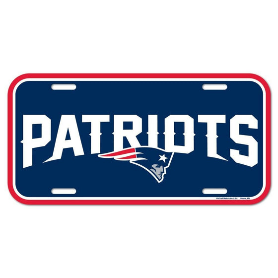 Wincraft - NFL - Plastic License Plate - Pick Your Team - FREE SHIP (New England Patriots)
