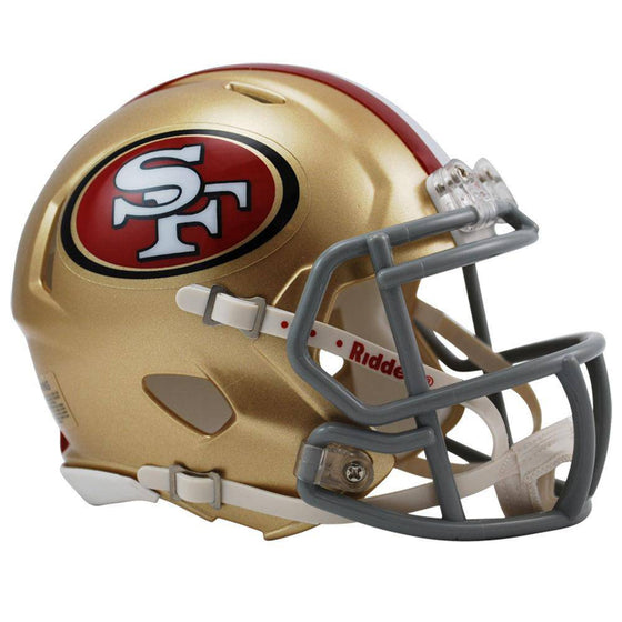 San Francisco 49ers NFL Speed Mini Helmet - 757 Sports Collectibles