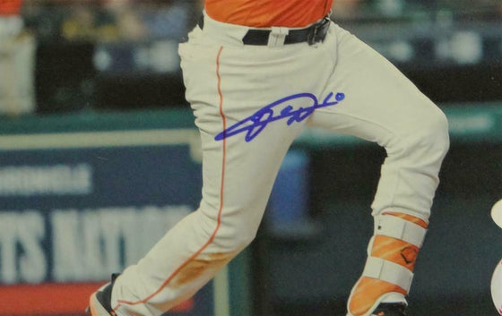 Yuli Gurriel Autographed Houston Astros 8x10 Swinging PF Photo - JSA Auth *Blue - 757 Sports Collectibles