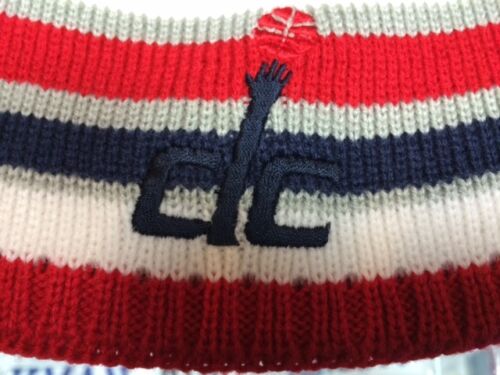 Washington Wizards Authentic dc logo CUFFLESS STRIPED KNIT Adidas Hat