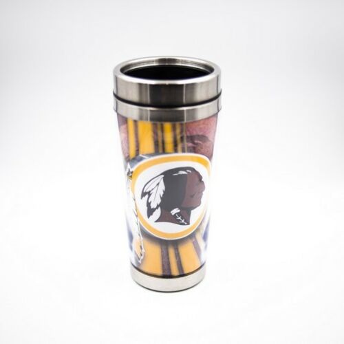 NFL Stainless Steel Travel Mug W/Clear Insert - Pick Your Team - FREE SHIPPING (Washington Redskins)