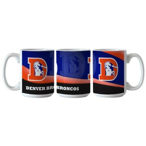 Boelter NFL Wave 15oz Ceramic Coffee Mug - PICK YOUR TEAM - FREE SHIP (Denver Broncos Retro)