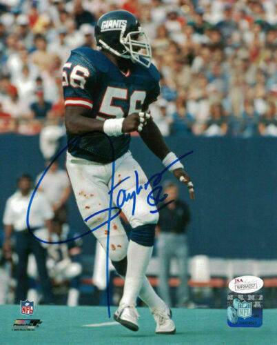Larwrence Taylor Autographed/Signed New York Giants 8x10 Photo JSA 19133 PF