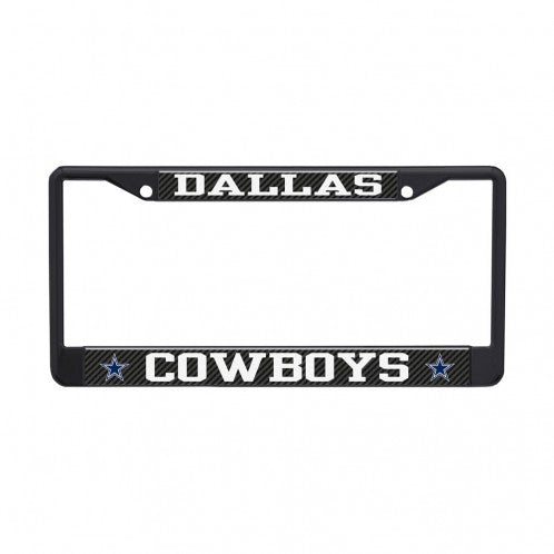 Dallas Cowboys CARBON Lic Plt Frame S/L