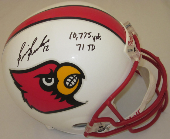 Brian Brohm Louisville Cardinals Autographed Helmet Full Size Replica