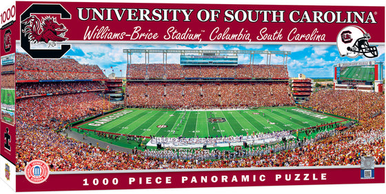 Stadium Panoramic - South Carolina Gamecocks 1000 Piece Puzzle - Center View