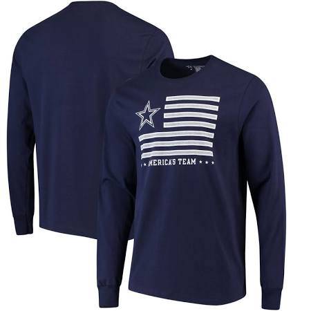 Dallas Cowboys Blue Nation Long Sleeve T-Shirt - Navy, Men's, Size: L - 757 Sports Collectibles