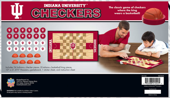 Indiana Hoosiers NCAA Checkers Board Game