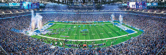Stadium Panoramic - Detroit Lions 1000 Piece NFL Sports Puzzle - Center View
