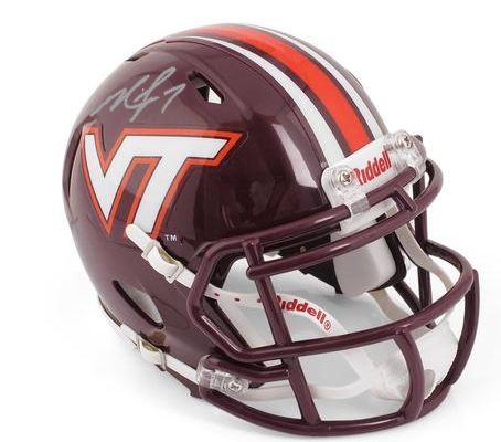 Michael Vick - Private Signing 6.17.2020 - Preorder - Virginia Tech Hokies Full Size Speed Replica Helmet - JSA COA