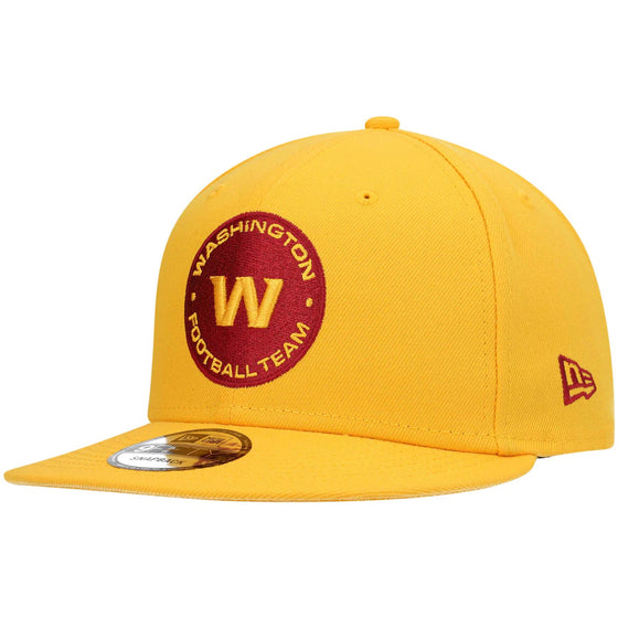 New Era Washington Football Team Gold Alternate Logo Essential 9FIFTY Snapback Hat