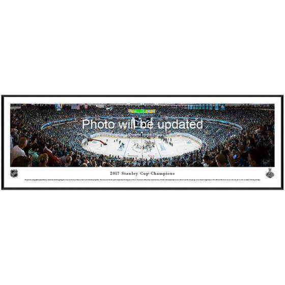 Pittsburgh Penguins 2017 Stanley Cup Champions Standard Framed Panoramic - 757 Sports Collectibles