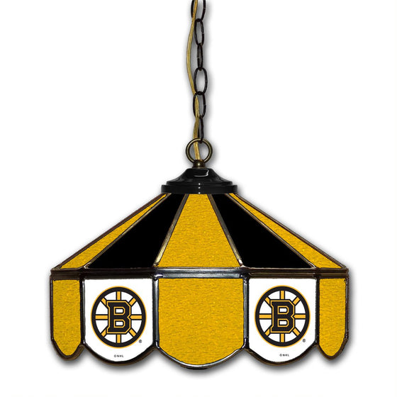 Boston Bruins 14-in. Stained Glass Pub Light