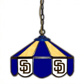 San Diego Padres 14-in. Stained Glass Pub Light