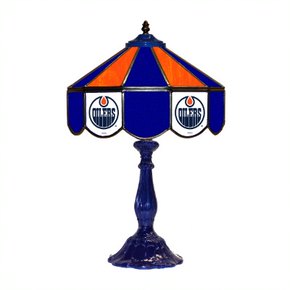 Edmonton Oilers 21' Stained Glass Table Lamp
