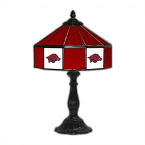 Arkansas Razorbacks 21' Stained Glass Table Lamp