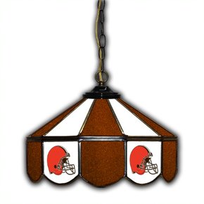 Cleveland Browns 14-in. Stained Glass Pub Light