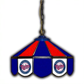 Minnesota Twins 14-in. Stained Glass Pub Light