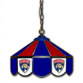 Florida Panthers 14-in. Stained Glass Pub Light