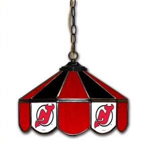 New Jersey Devils 14-in. Stained Glass Pub Light