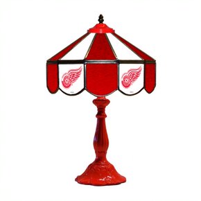 Detroit Red Wings 21' Stained Glass Table Lamp