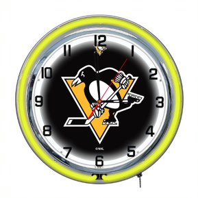 Pittsburgh Penguins 18" Neon Clock