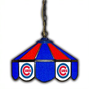 Chicago Cubs 14-in. Stained Glass Pub Light
