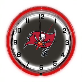 Tampa Bay Buccaneers 18" Neon Clock