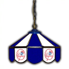 New York Yankees 14-in. Stained Glass Pub Light