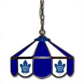 Toronto Maple Leafs 14-in. Stained Glass Pub Light