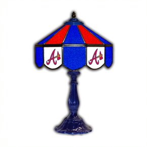 Atlanta Braves 21' Stained Glass Table Lamp