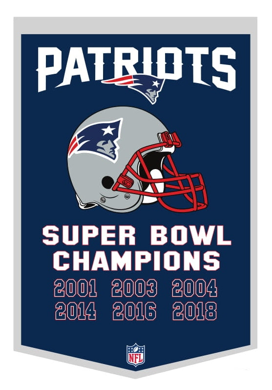 New England Patriots Super Bowl 53 Champions Dynasty Banner